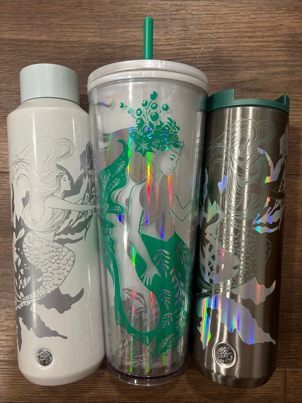 Starbucks Mermaid collectors cold cup tumblers water coffee travel BUNDLE ☕️ EUC